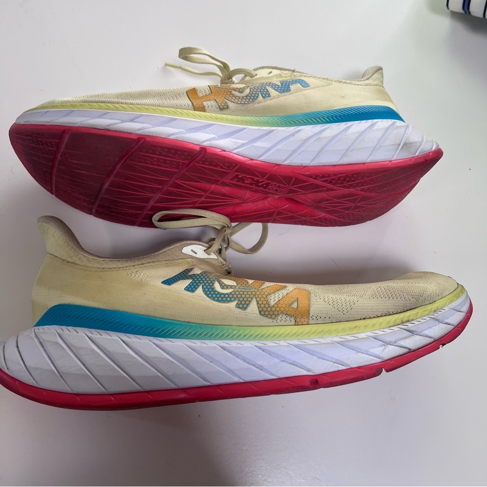 Hoka One One Men's Carbon x 3 Running Shoes Yellow Size 13